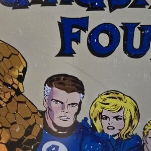 Fantastic four metal sign